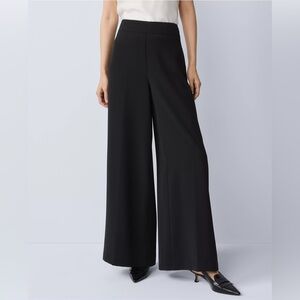 Ann Taylor Black Wide-Leg Women's Pants